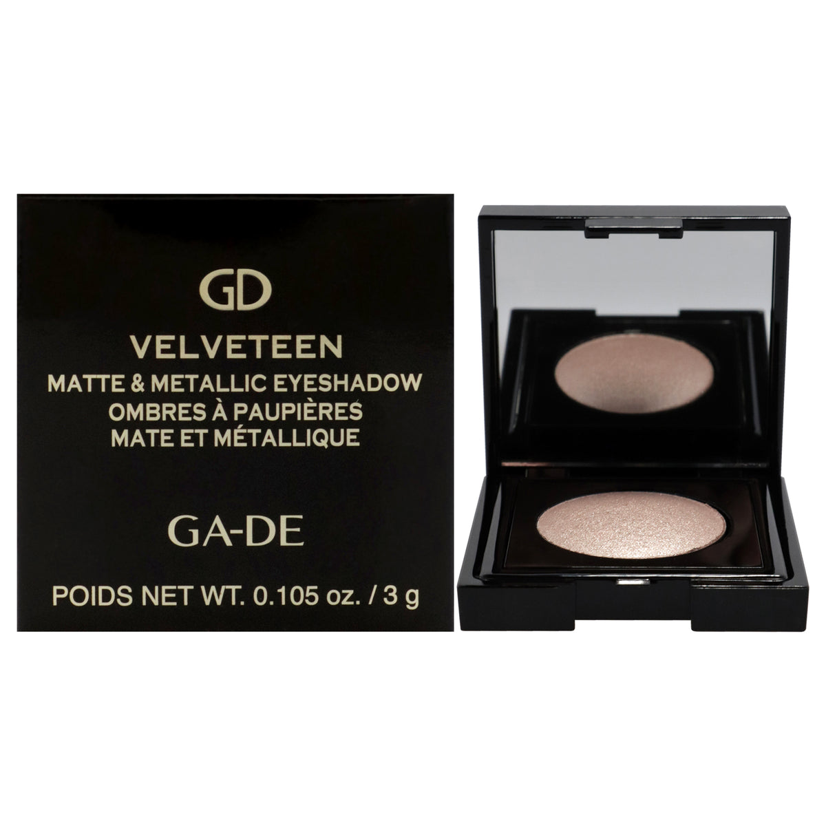 Velveteen Matte and Metallic Eyeshadow  185 Elegance by GADE for Women  0105 oz Eye Shadow