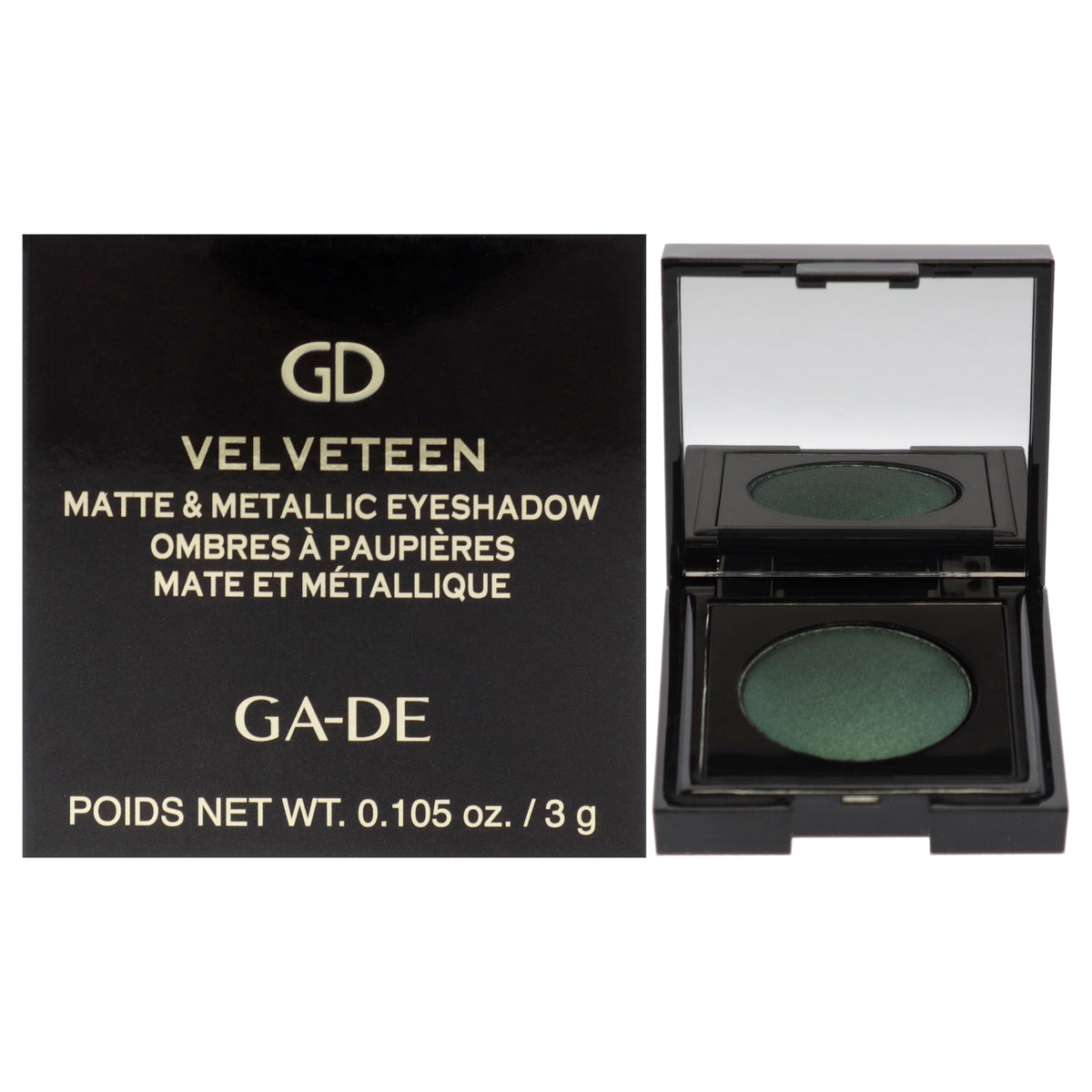 Velveteen Matte and Metallic Eyeshadow  205 Greenway by GADE for Women  0105 oz Eye Shadow