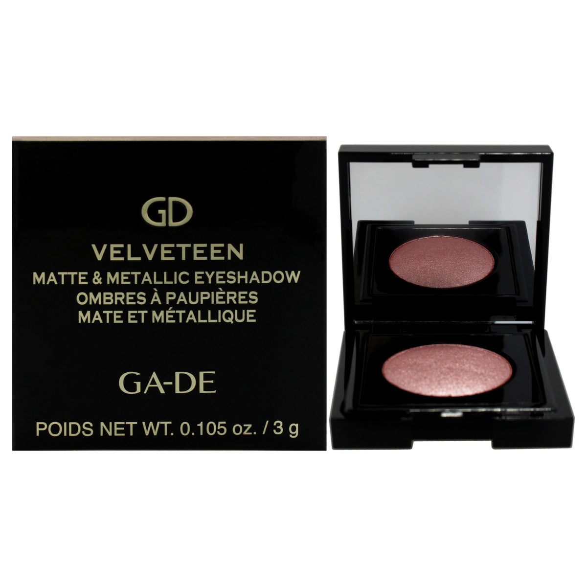 Velveteen Matte and Metallic Eyeshadow  223 Velvet Rose by GADE for Women  0105 oz Eye Shadow