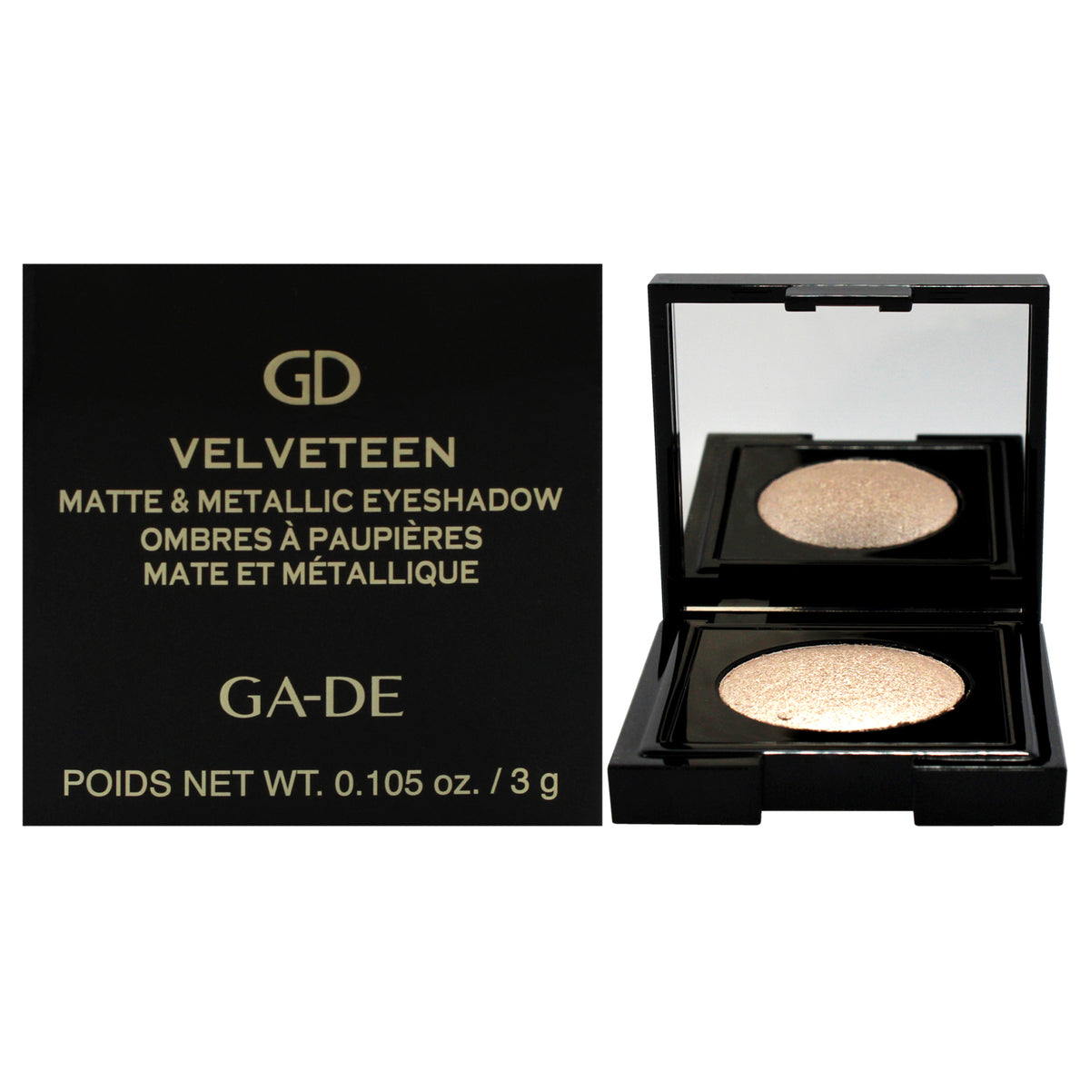 Velveteen Matte and Metallic Eyeshadow  188 Quartz by GADE for Women  0105 oz Eye Shadow