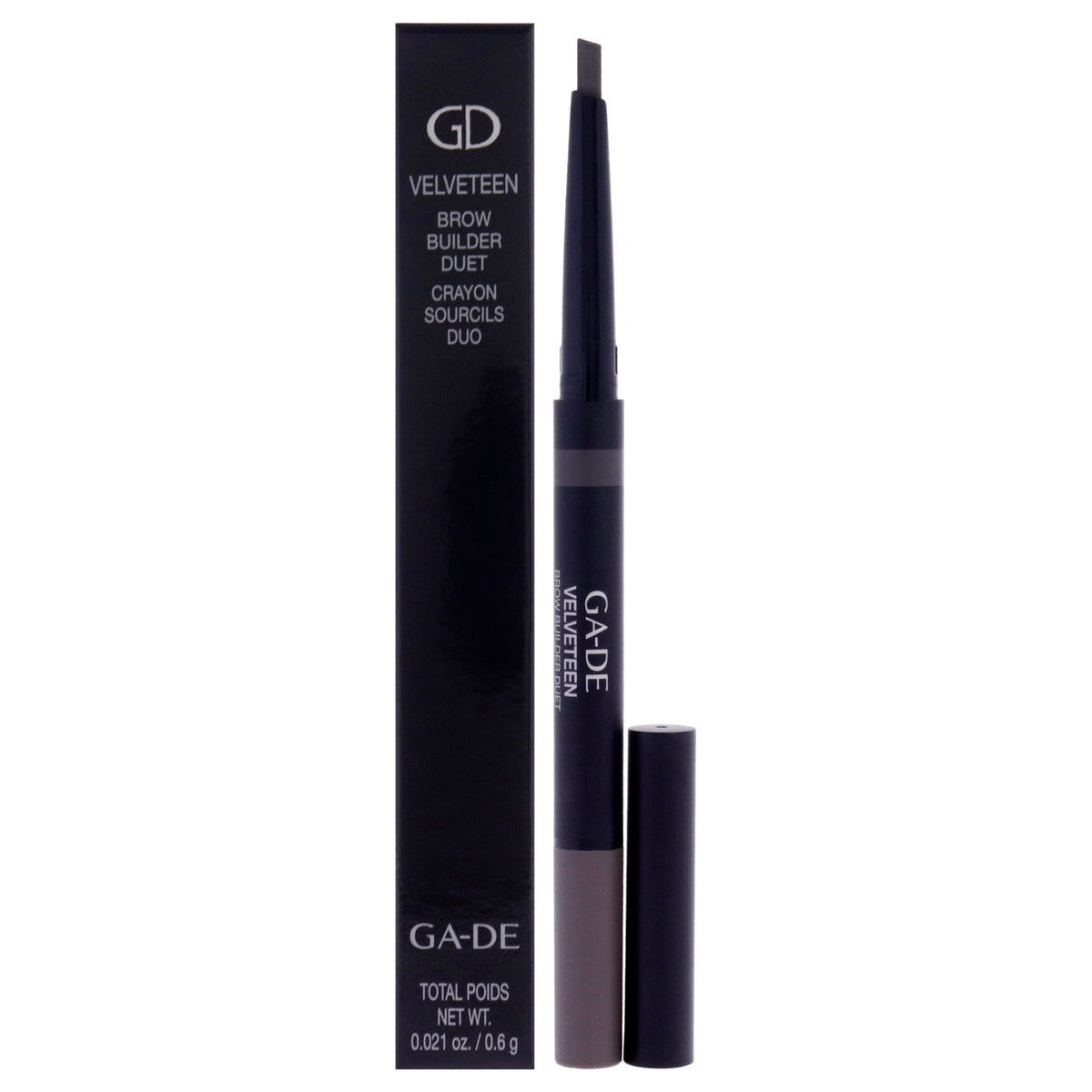 Velveteen Brown Builder Duet  62 Ebony by GADE for Women  002 oz Eyebrow Pencil