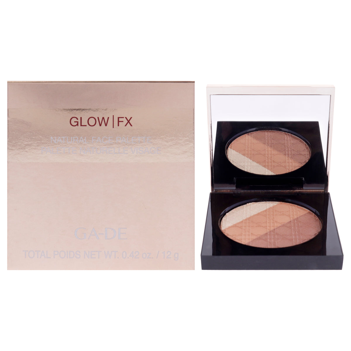 Glow FX Natural Face Palette  135 Cool Plus Cozy by GADE for Women  042 oz Palette