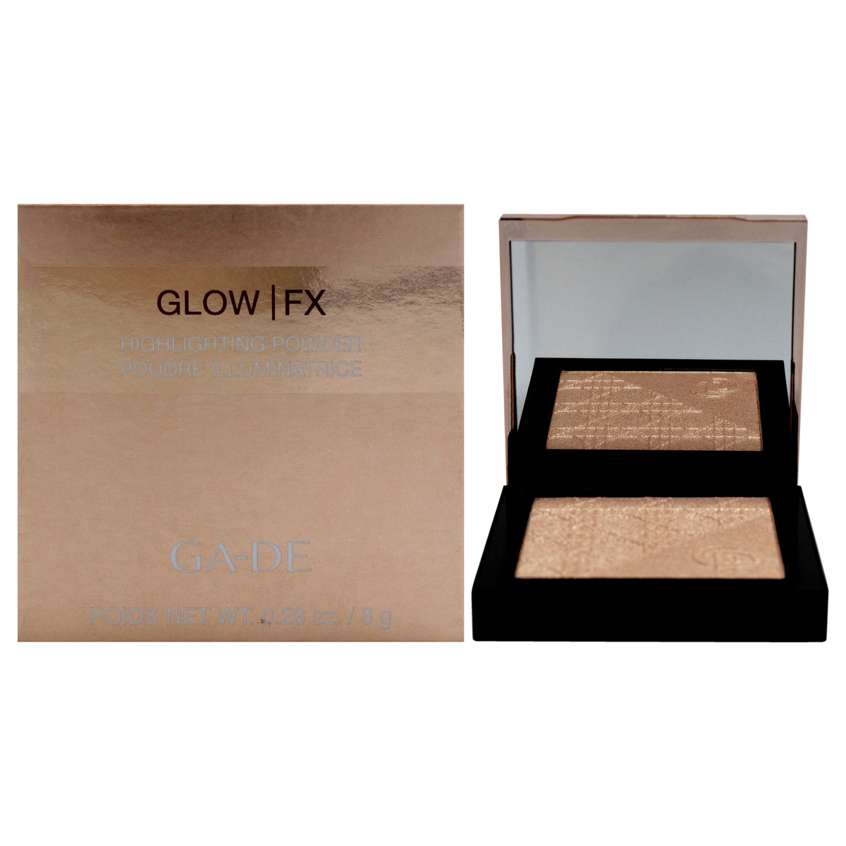 Glow FX Highlighting Powder  134 Forever Gold by GADE for Women  028 oz Highlighter