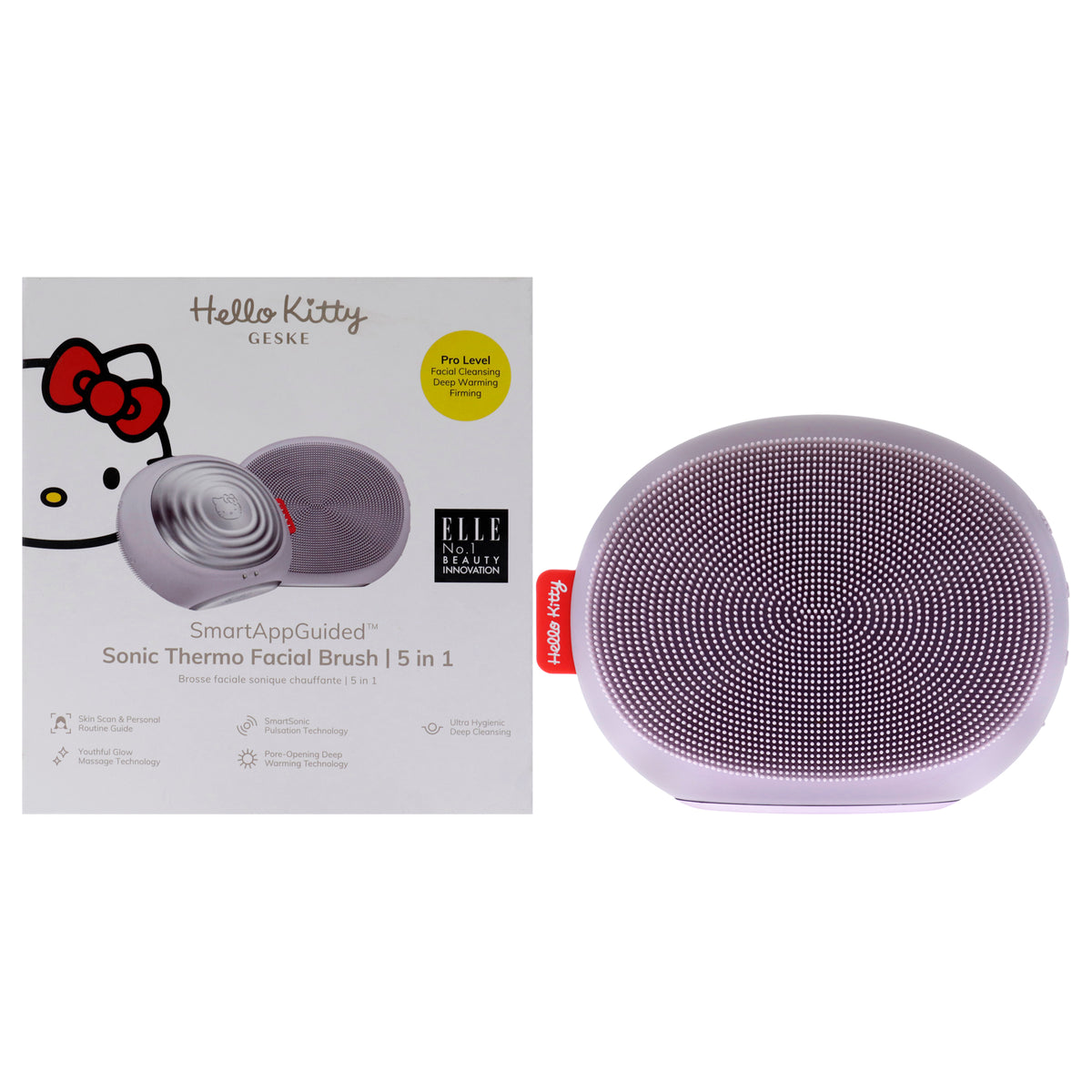 Hello Kitty Sonic Thermo Facial Brush 5 in 1  Purple by Geske for Women  1 Pc Brush