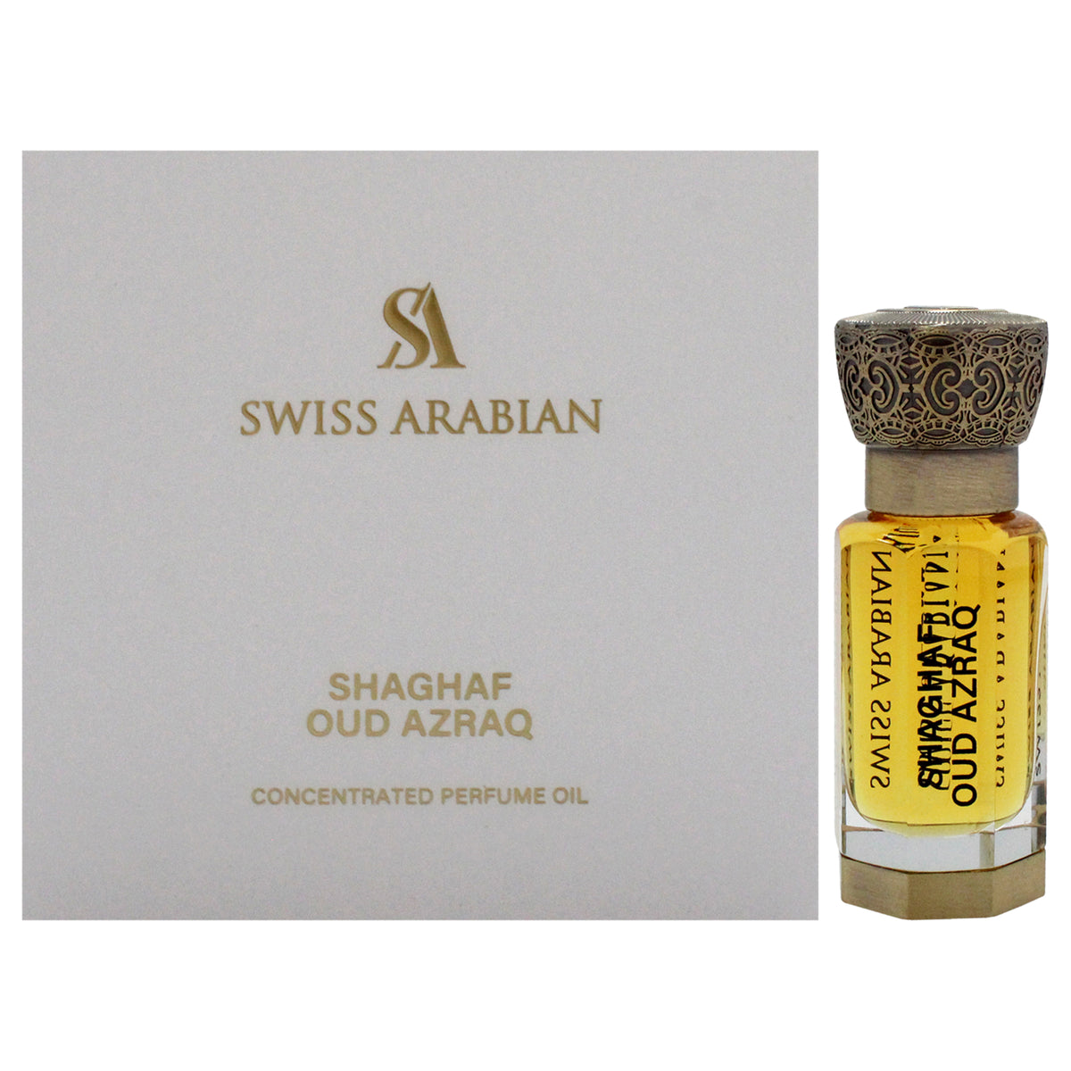 Shaghaf Oud Azraq by Swiss Arabian for Unisex  04 oz Perfume Oil Mini