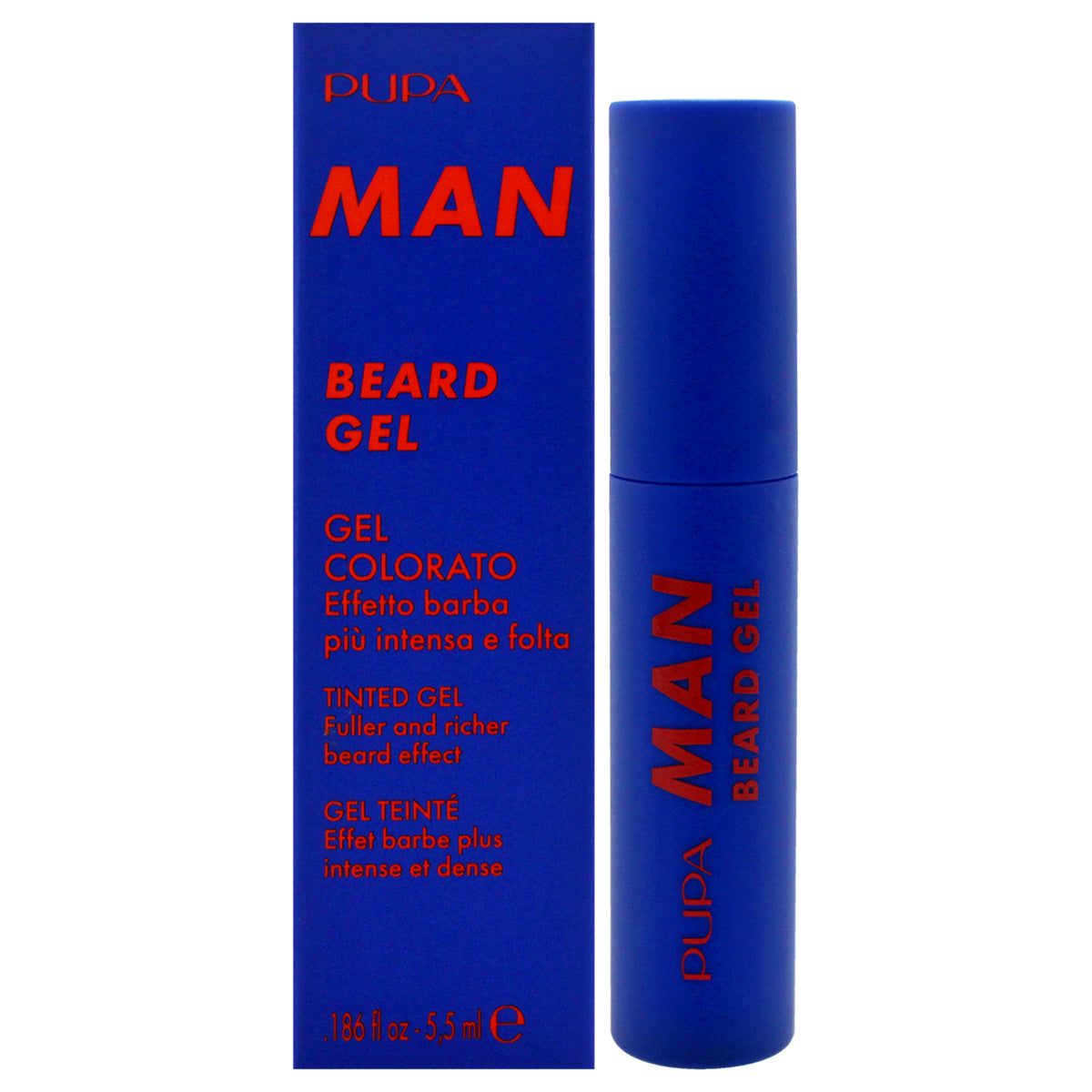 Beard Gel Tinted  002 Medium Dark by Pupa Milano for Men  0186 oz Gel