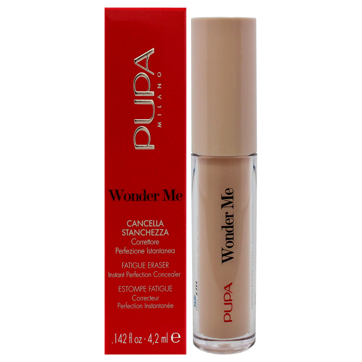 Wonder Me Fatigue Eraser  010 Light Beige by Pupa Milano for Women  0142 oz Concealer