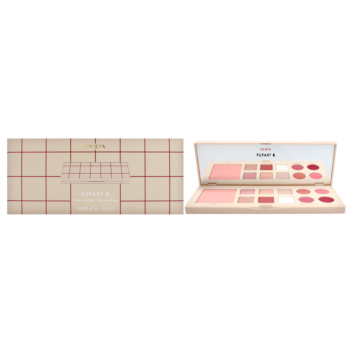 Pupart S MakeUp Palette  001 Nude by Pupa Milano for Women  04 oz Makeup