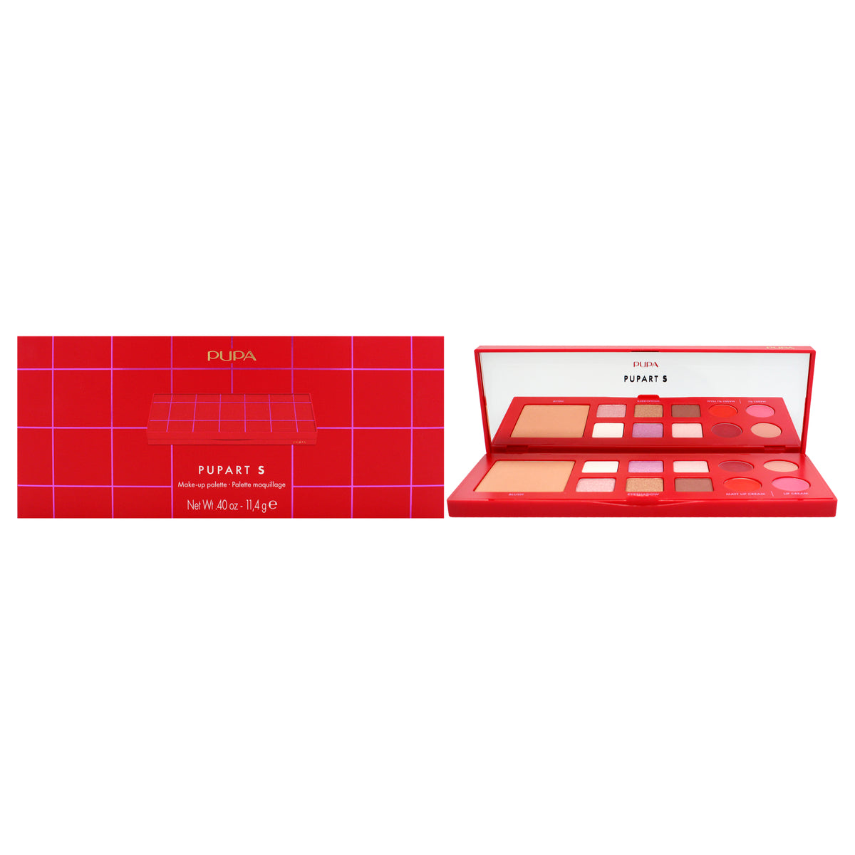 Pupart S MakeUp Palette  003 Red by Pupa Milano for Women  04 oz Makeup