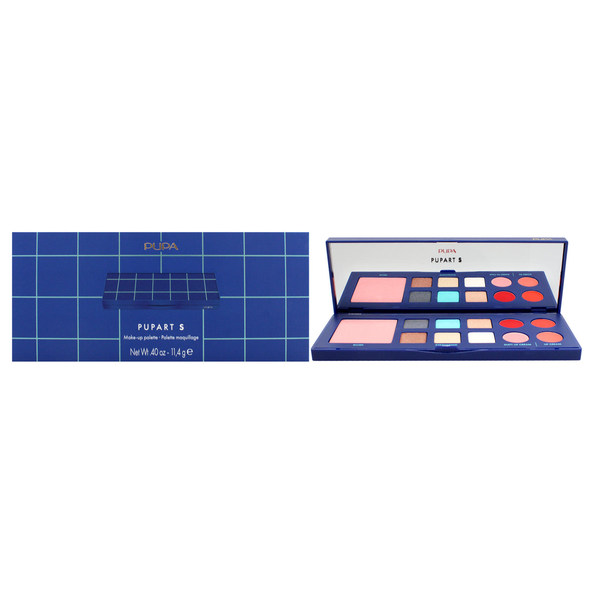 Pupart S MakeUp Palette  004 Blue by Pupa Milano for Women  04 oz Makeup