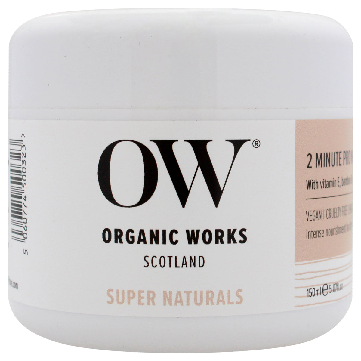 Super Naturals 2 Minute Pro Nourish Hair Mask by Organic Works for Unisex  507 oz Mask