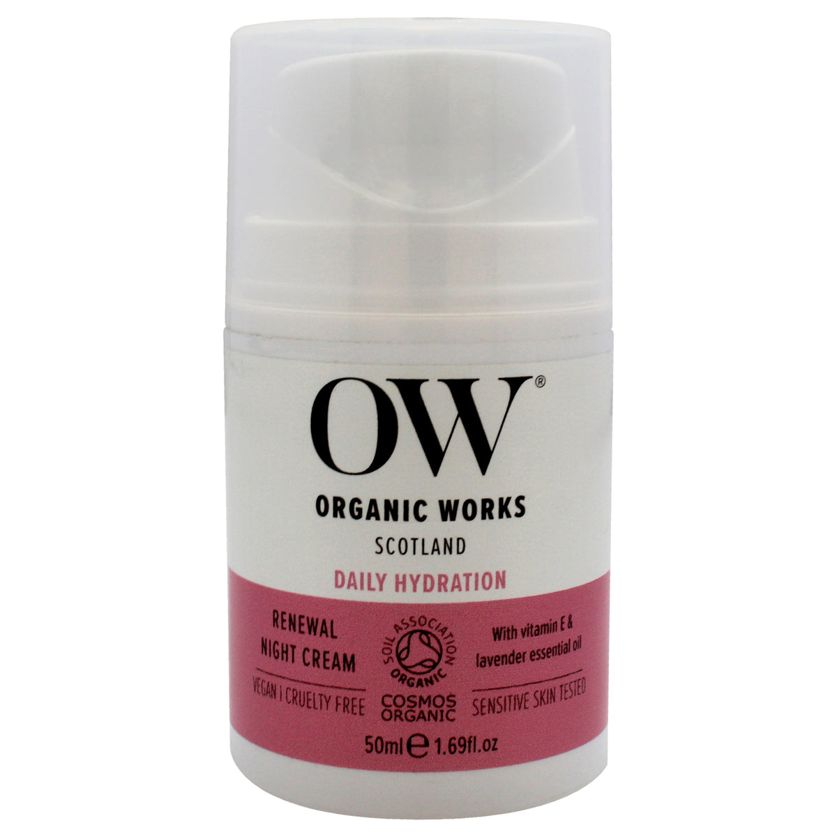 Daily Hydration Renewal Night Cream by Organic Works for Unisex  169 oz Cream