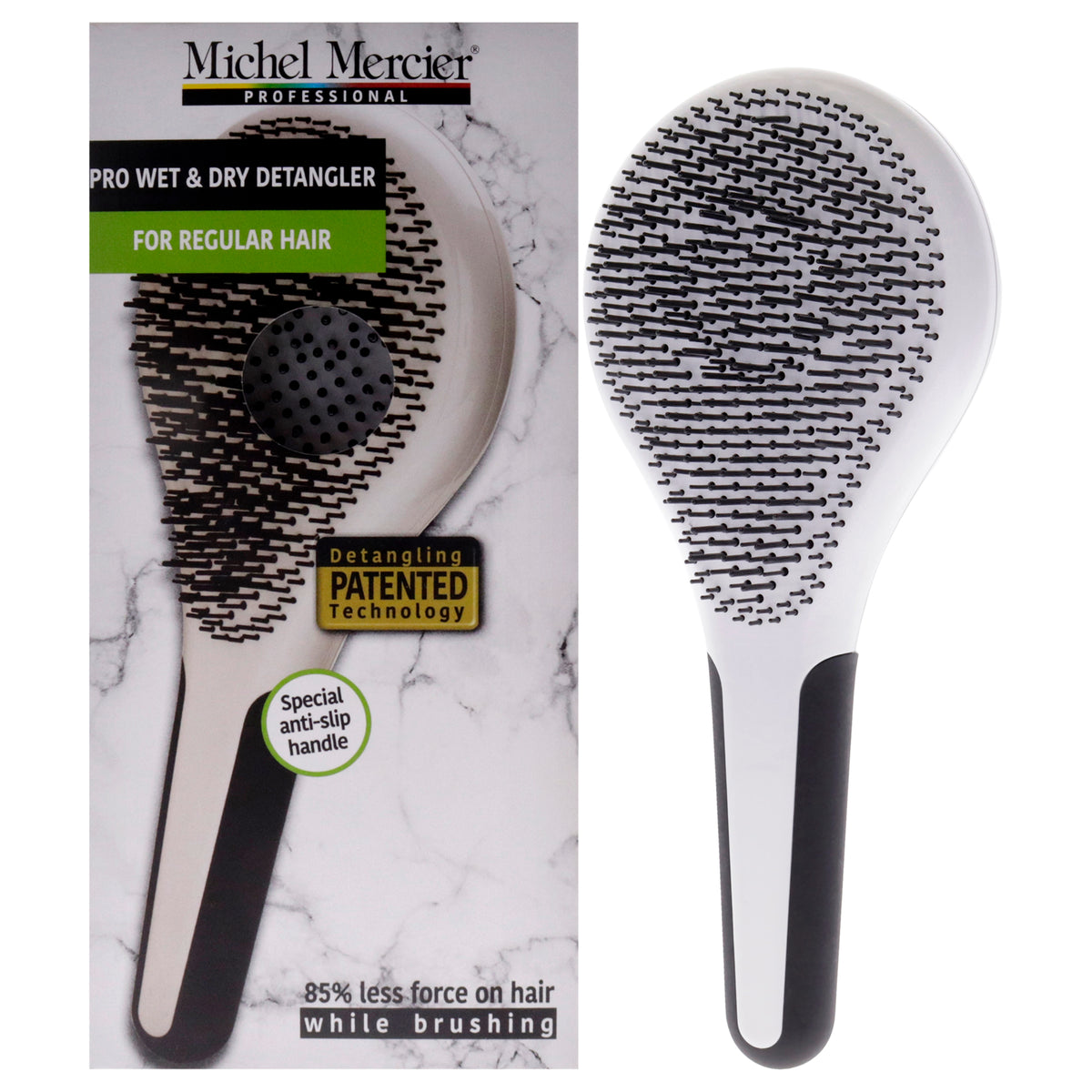 Pro Wet and Dry Detangler  Regular Hair by Michel Mercier for Unisex  1 Pc Hair Brush