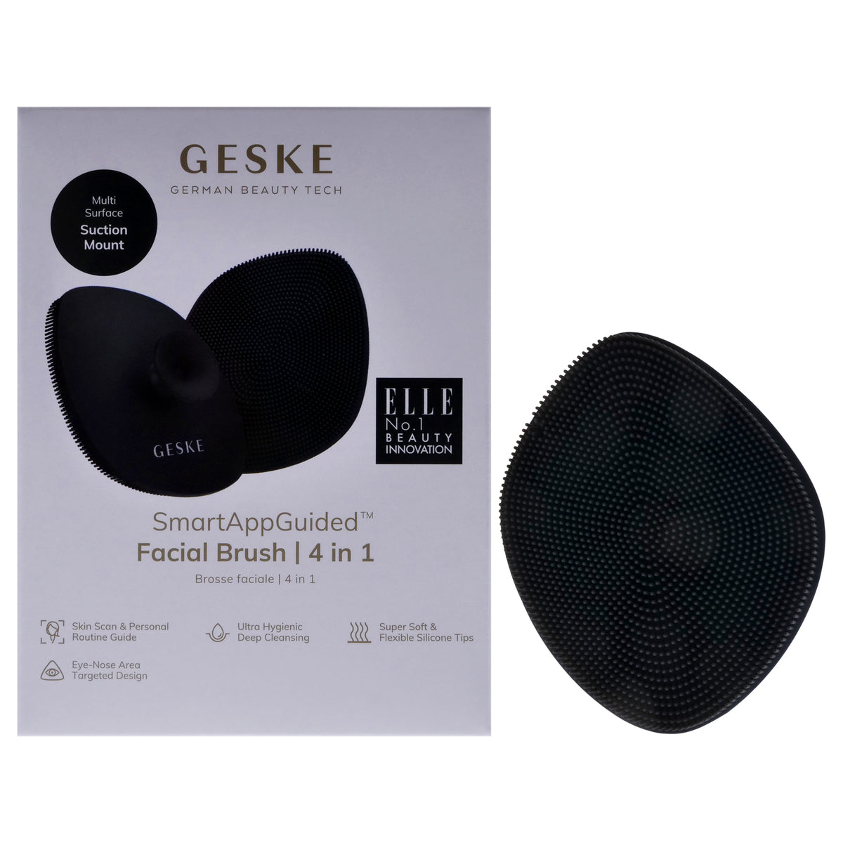 Facial Brush 4 in 1  Gray by Geske for Women  1 Pc Brush