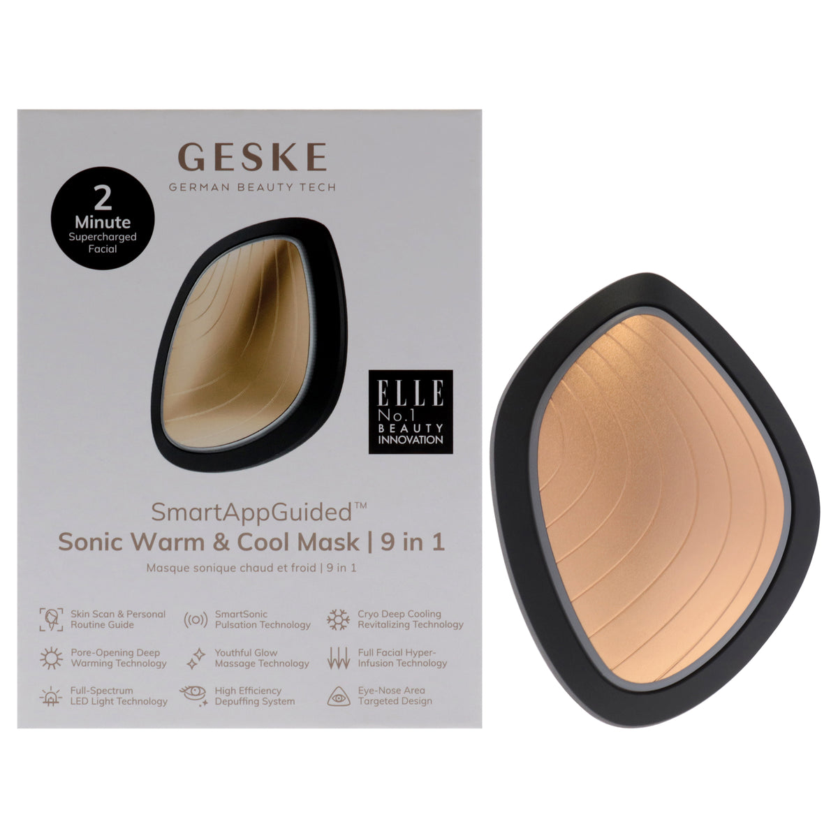 Sonic Warm and Cool Mask 9 in 1  Gray by Geske for Women  1 Pc Tool