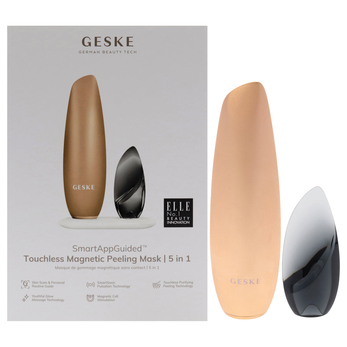 Touchless Magnetic Peeling Mask 5 in 1  Gray by Geske for Women  1 Pc Tool