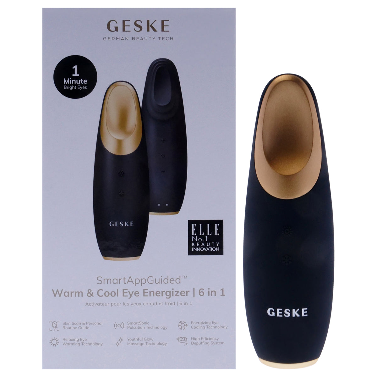 Warm and Cool Eye Energizer 6 in 1  Gray by Geske for Women  1 Pc Tool