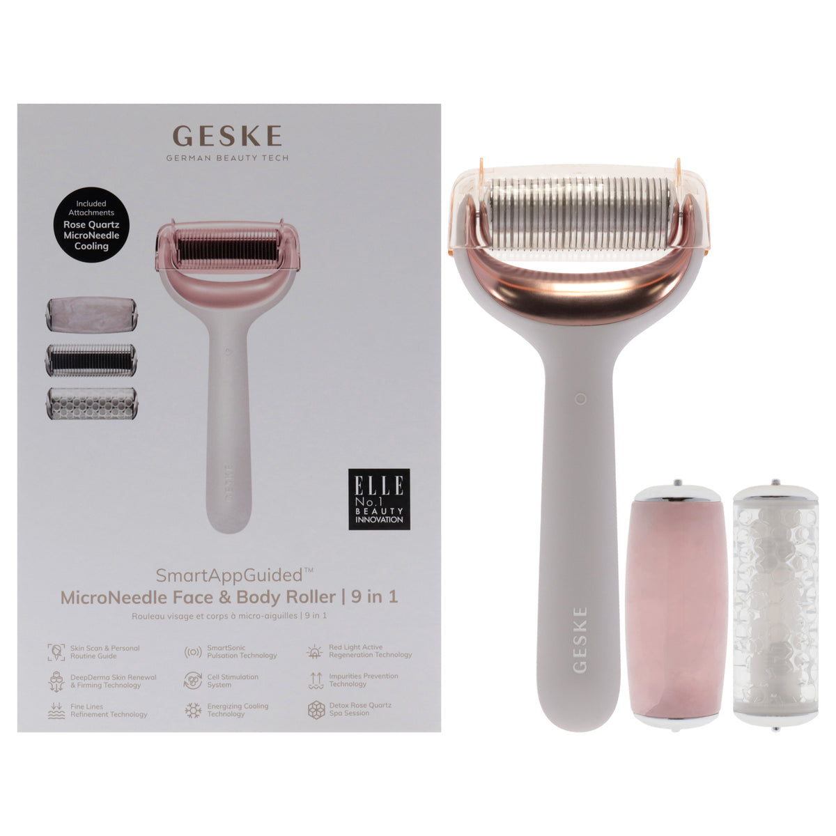 MicroNeedle Face and Body Roller 9 in 1  Starlight by Geske for Women  1 Pc Roller