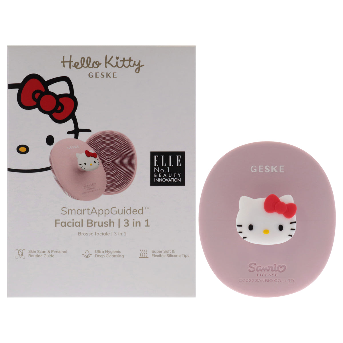 Hello Kitty Facial Brush 3 in 1  Pink by Geske for Women  1 Pc Brush