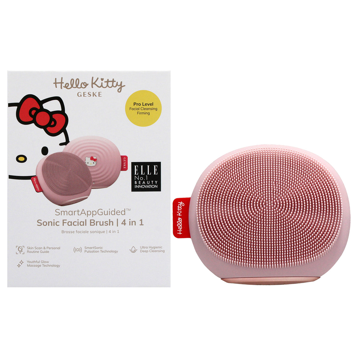 Hello Kitty Sonic Facial Brush 4 in 1  Pink by Geske for Women  1 Pc Brush