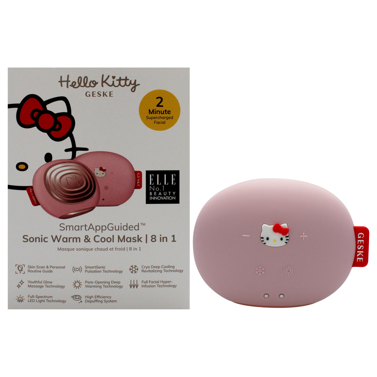 Hello Kitty Sonic Warm and Cool Mask 8 in 1  Pink by Geske for Women  1 Pc Tool