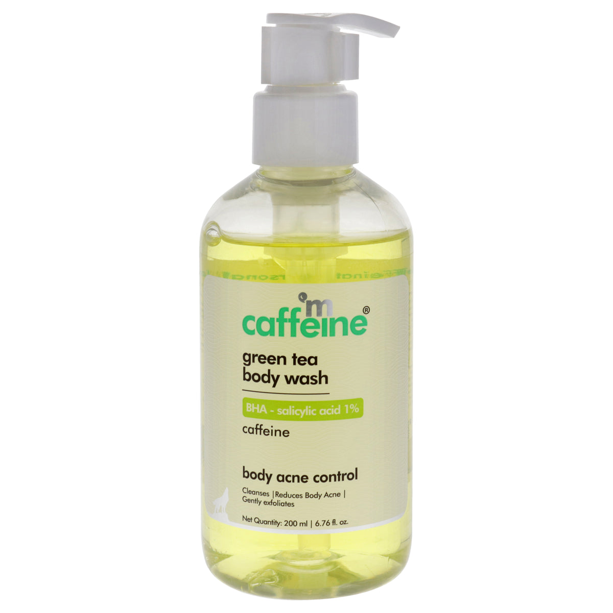 Green Tea Body Wash with BHA Salicylic Acid  1 Percent by mCaffeine for Unisex  676 oz Body Wash