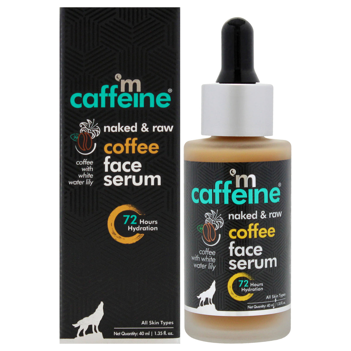 Naked and Raw Coffee Face Serum  CoffeWater Lily by mCaffeine for Unisex  135 oz Serum