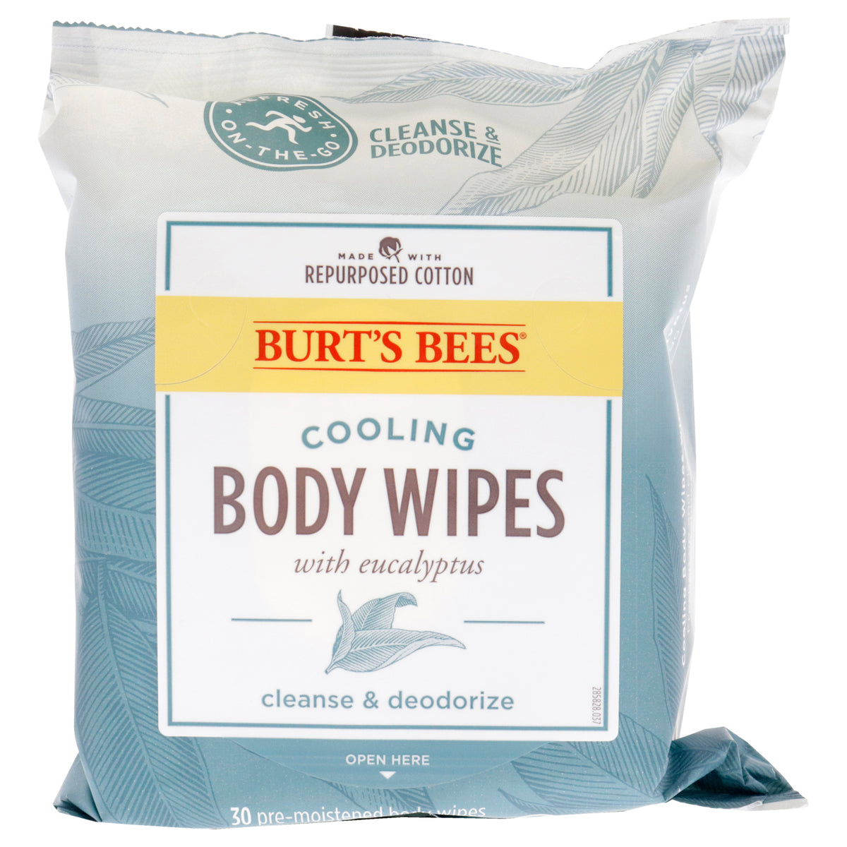 Cooling Body Wipes  Eucalyptus by Burts Bees for Unisex  30 Count Wipes