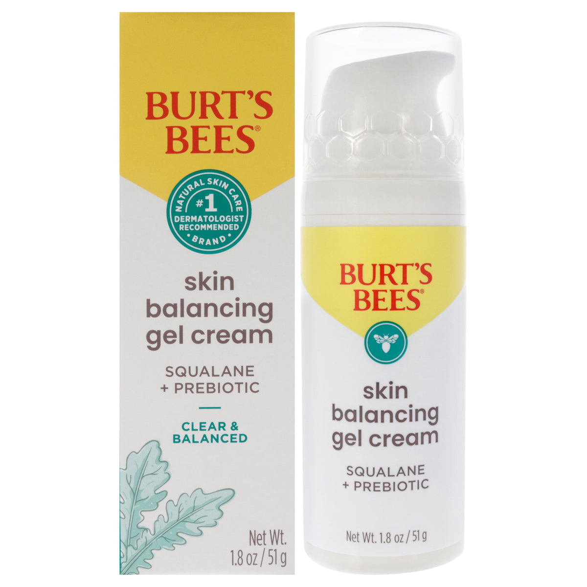 Skin Balancing Gel Cream Clear and Balanced by Burts Bees for Unisex  18 oz Cream