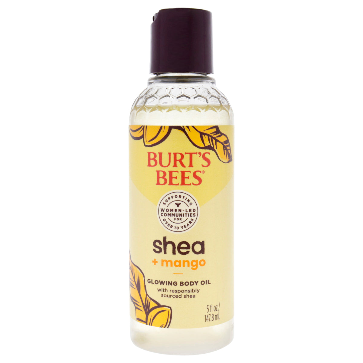 Shea Plus Mango Glowing Body Oil by Burts Bees for Unisex  5 oz Oil