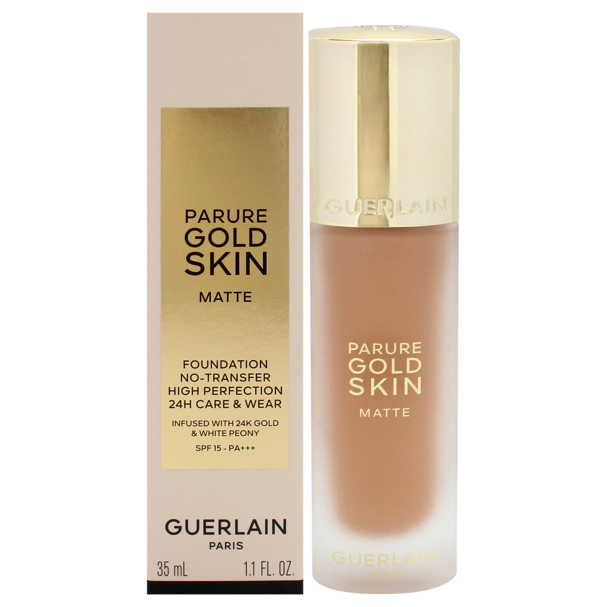 Parure Gold Skin Matte 24H Wear NoTransfer Foundation SPF 15  4N Neutral by Guerlain for Women  11 oz Foundation