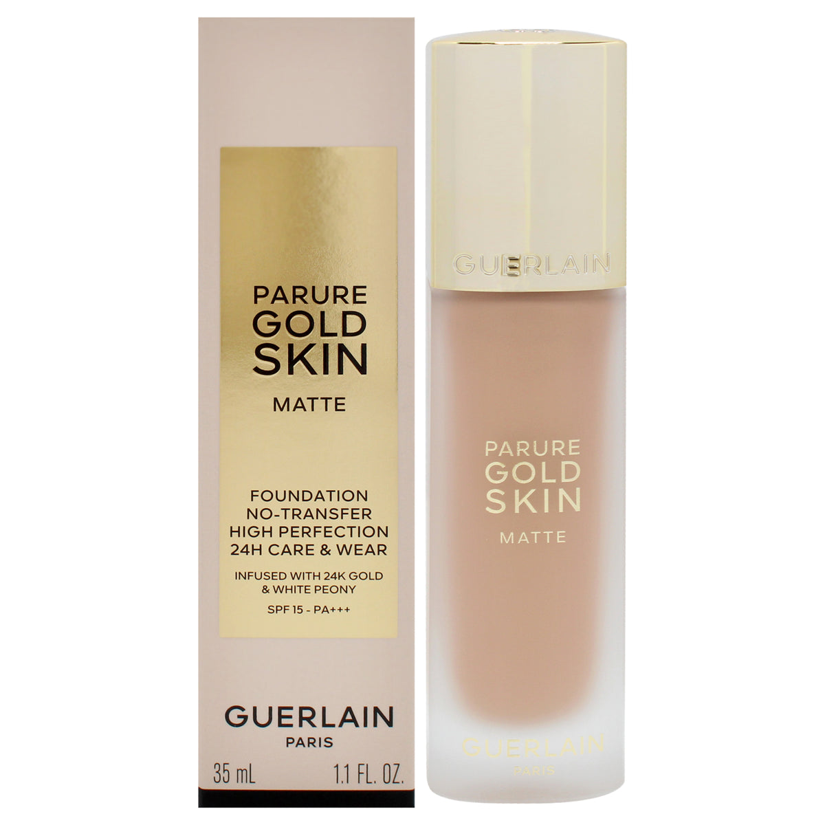 Parure Gold Skin Matte 24H Wear NoTransfer Foundation SPF 15  3W Warm by Guerlain for Women  11 oz Foundation