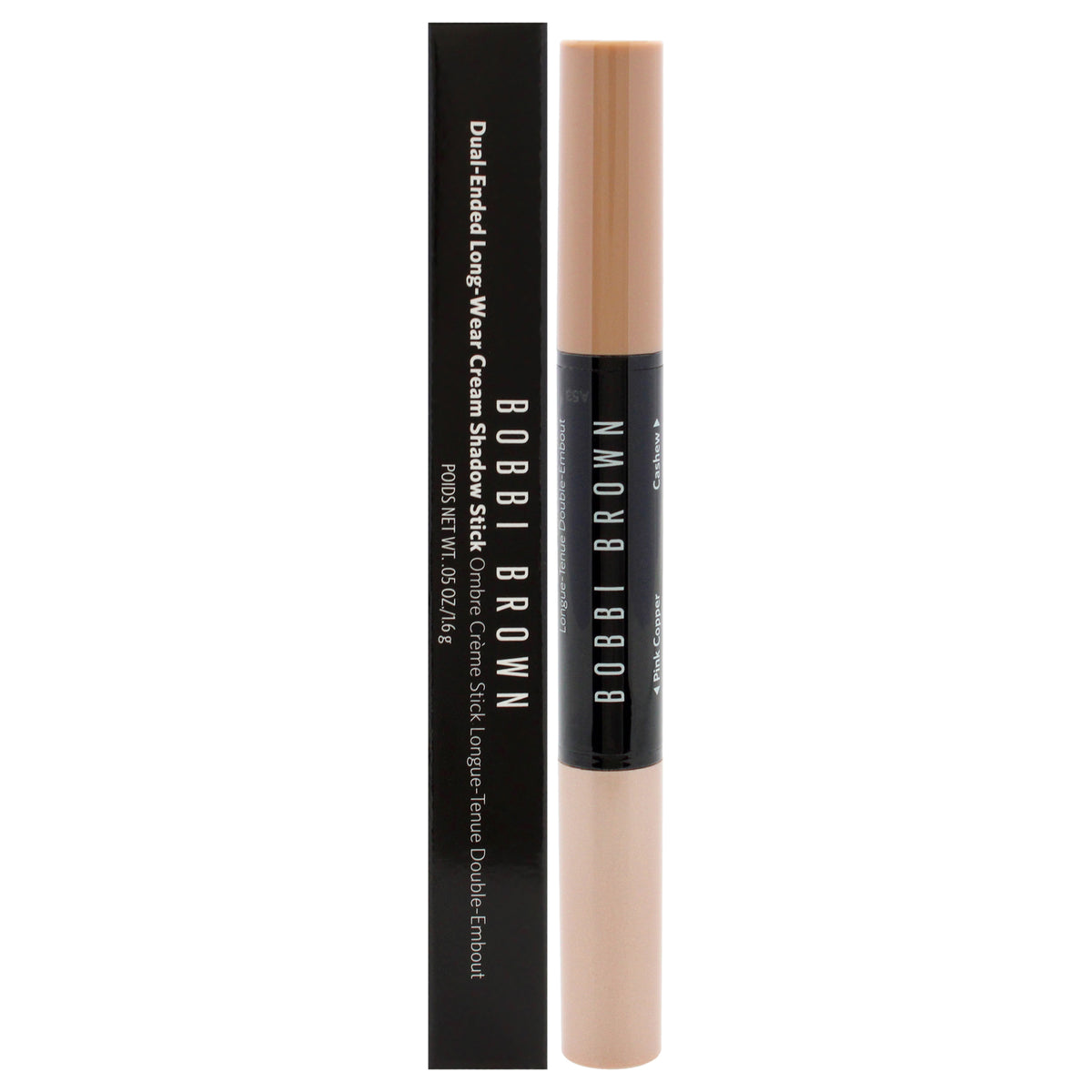 DualEnded LongWear Cream Shadow Stick  Pink CopperCashew by Bobbi Brown for Women  005 oz Eye Shadow