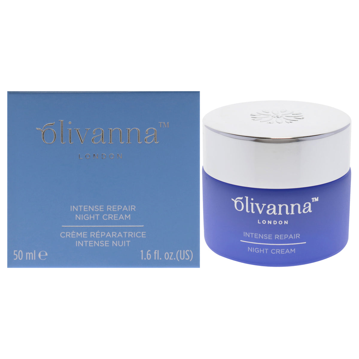 Intense Repair Night Cream by Olivanna for Women  16 oz Cream