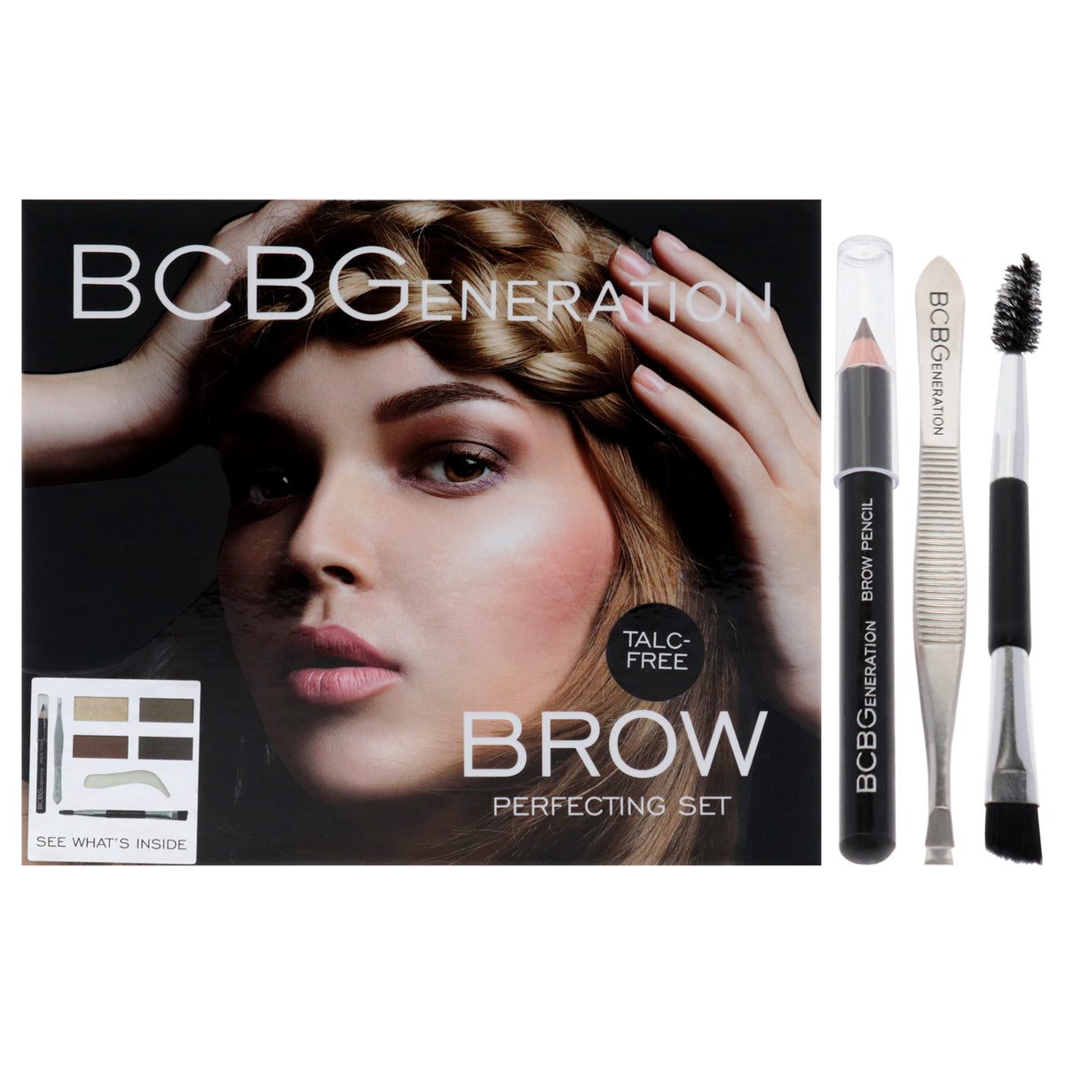 Brow Perfecting Set by BCBGeneration Cosmetics for Women  6 Pc 005oz Highlighter Powder  3 x 005oz Brow Powder  004oz Brow W