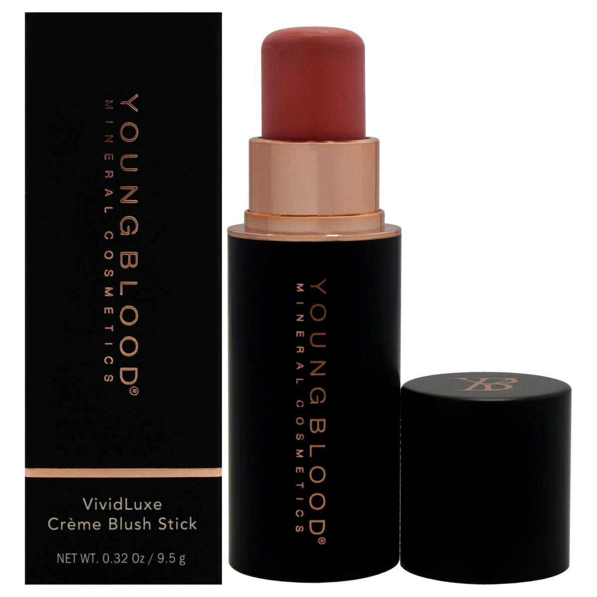 VividLuxe Creme Blush Stick  Pink Prosecco by Youngblood for Women  032 oz Blush