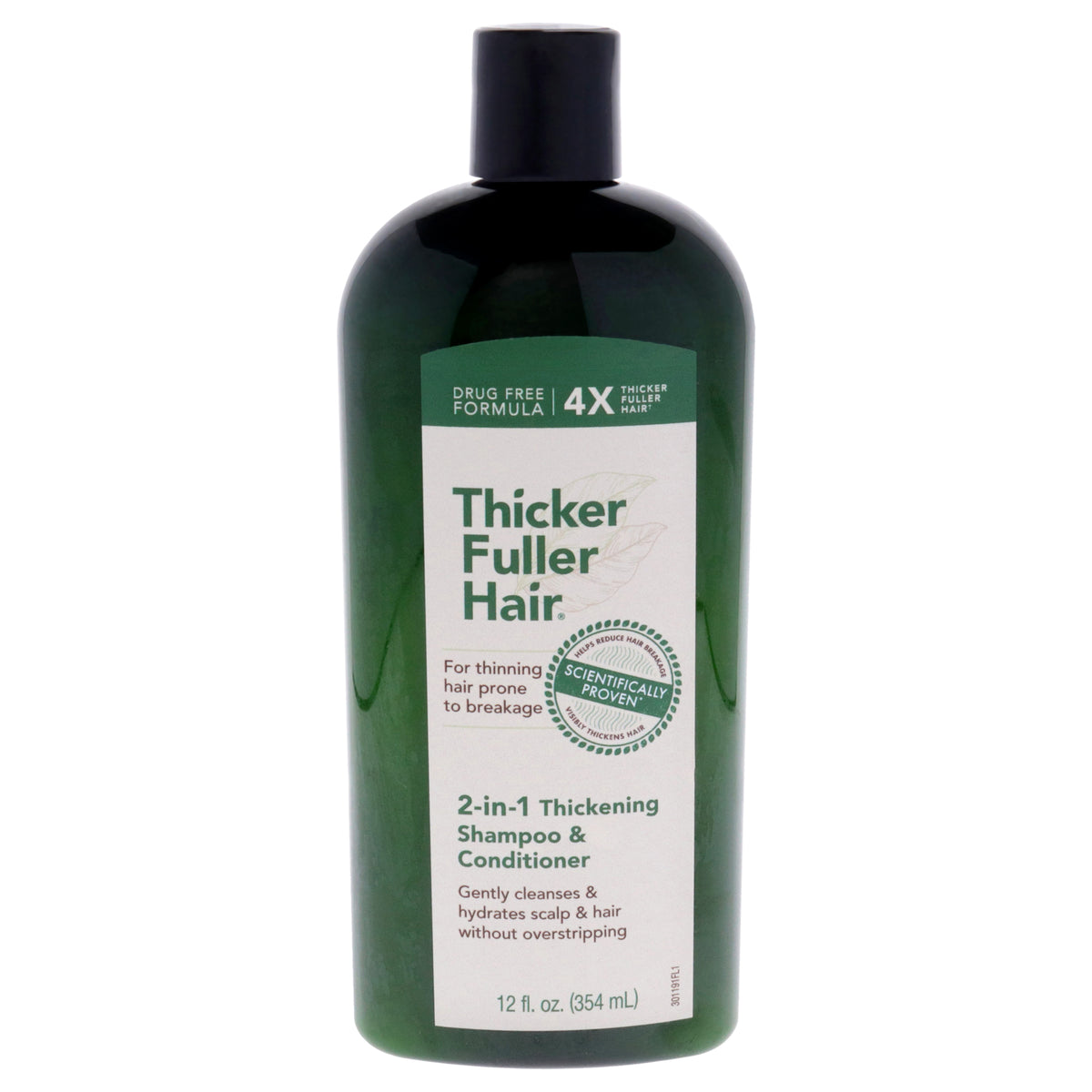 2in1 Thickening Shampoo and Conditioner by Thicker Fuller Hair for Men  12 oz Shampoo and Conditioner