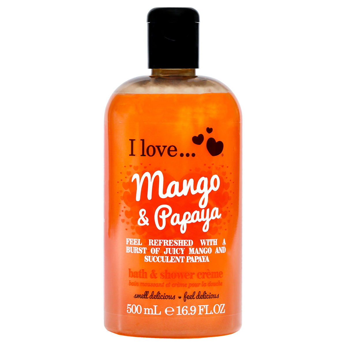 Bath and Shower Creme  Mango and Papaya by I Love Cosmetics for Women  169 oz Shower Cream