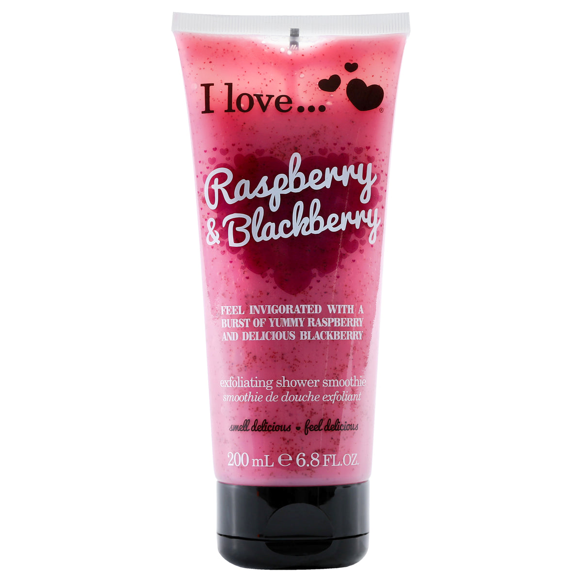 Exfoliating Shower Smoothie  Raspberry and Blackberry by I Love Cosmetics for Women  68 oz Exfoliator