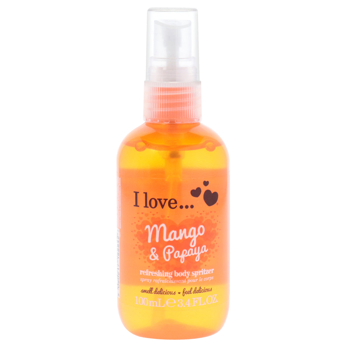 Refreshing Body Spritzer  Mango and Papaya by I Love Cosmetics for Women  34 oz Body Spray