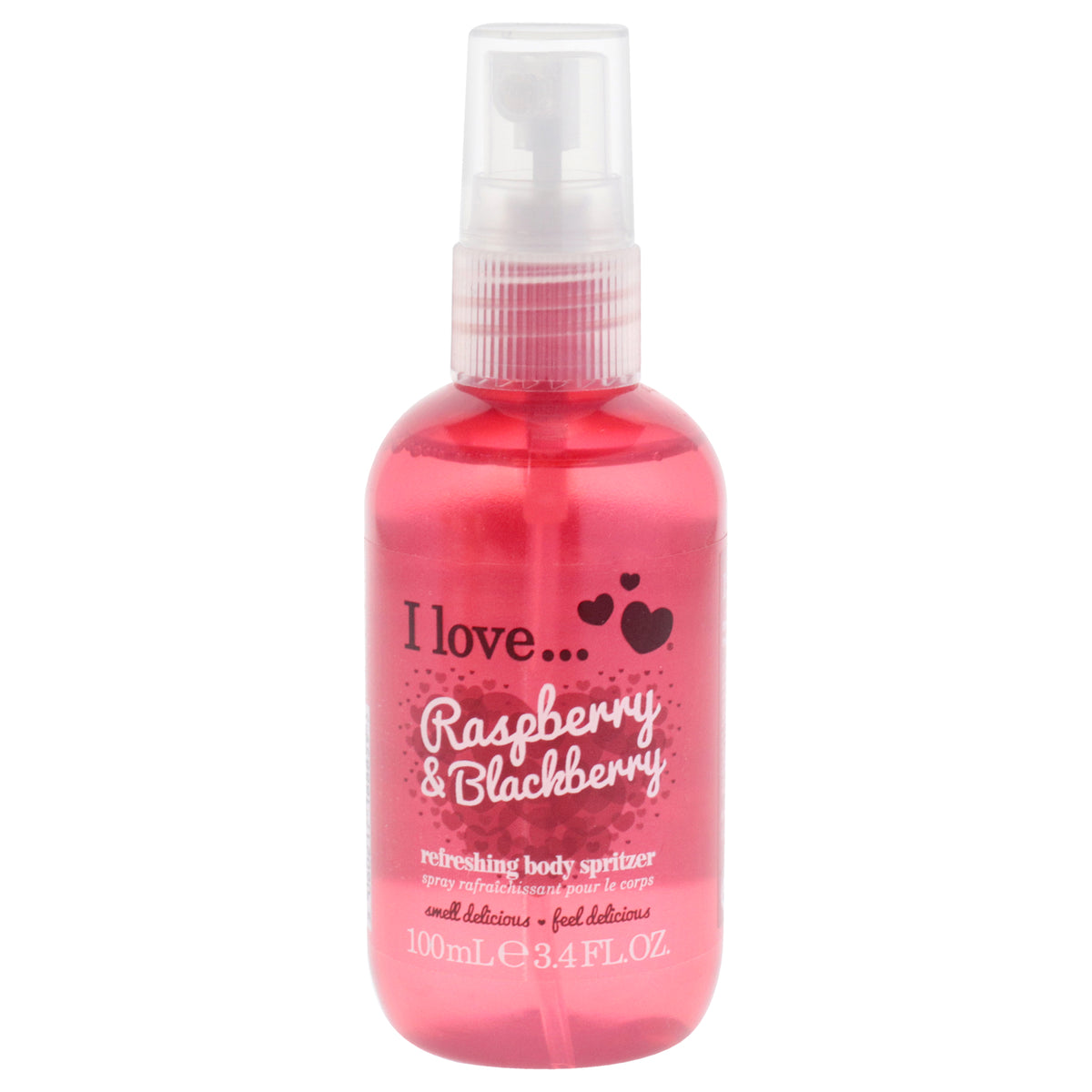 Refreshing Body Spritzer  Raspberry and Blackberry by I Love Cosmetics for Women  34 oz Body Spray