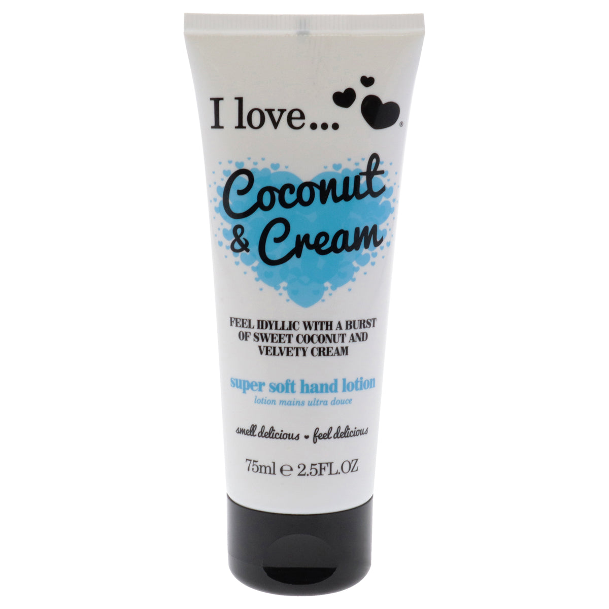 Super Soft Hand Lotion  Coconut and Cream by I Love Cosmetics for Women  25 oz Lotion