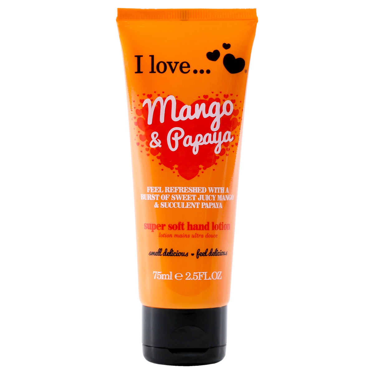 Super Soft Hand Lotion  Mango and Papaya by I Love Cosmetics for Women  25 oz Lotion