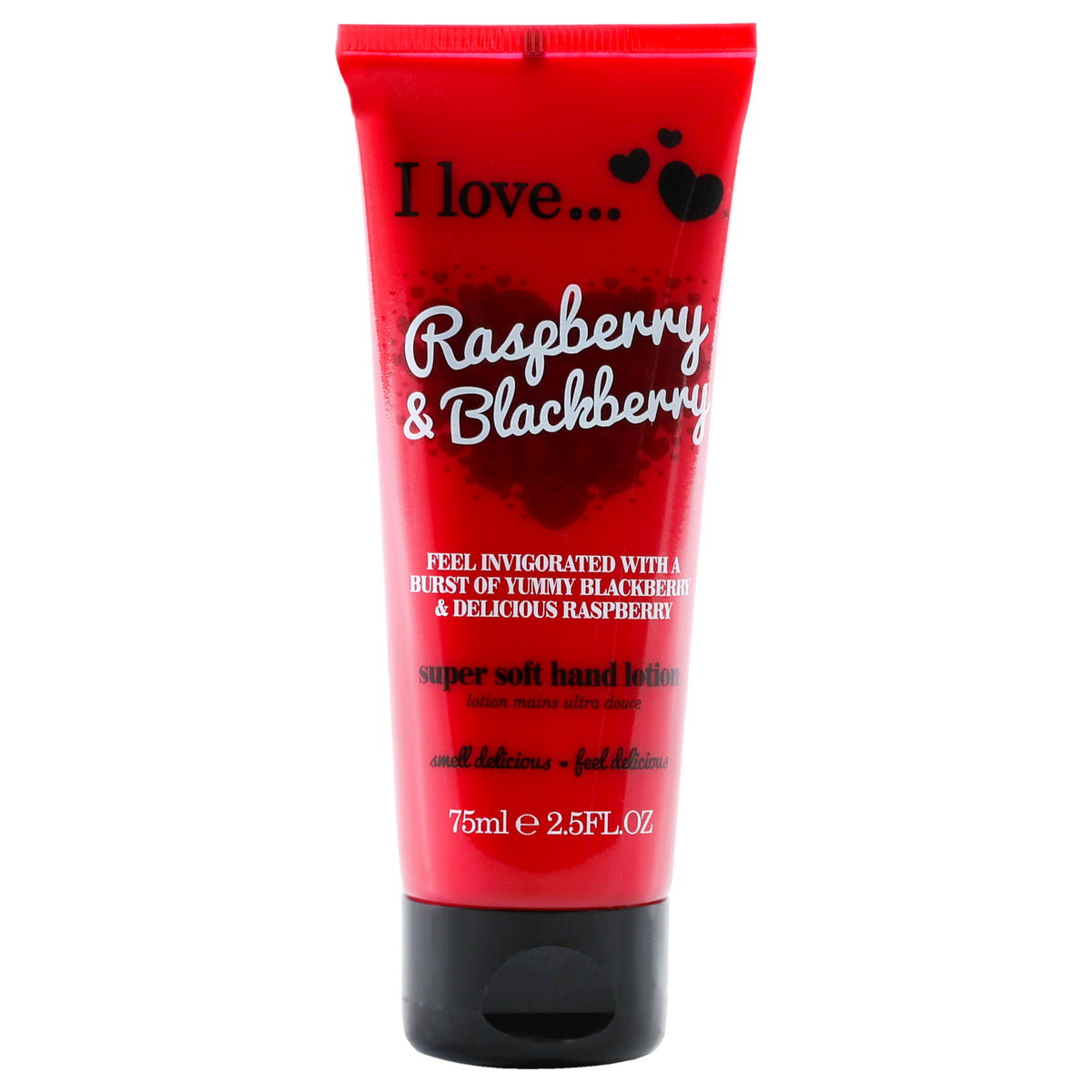 Super Soft Hand Lotion  Raspberry and Blackberry by I Love Cosmetics for Women  25 oz Lotion