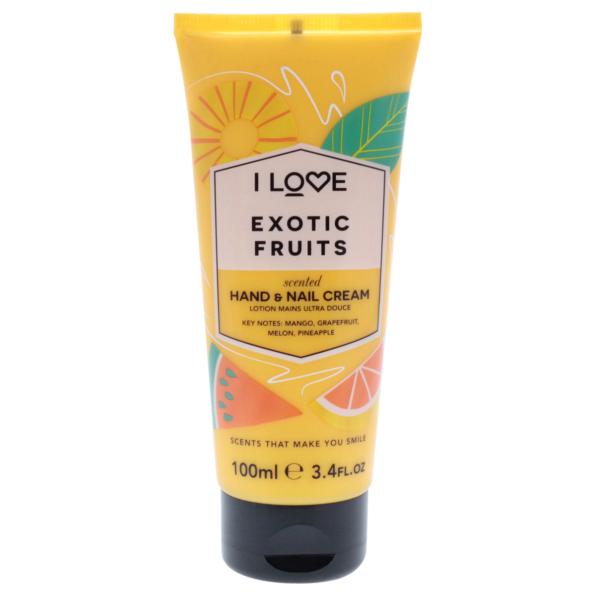 Scented Hand and Nail Cream  Exotic Fruit by I Love Cosmetics for Women  34 oz Cream