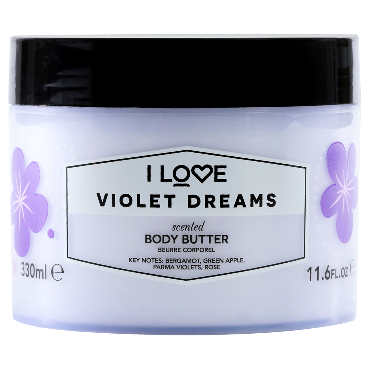 Scented Body Butter  Violet Dreams by I Love Cosmetics for Women  116 oz Body Butter