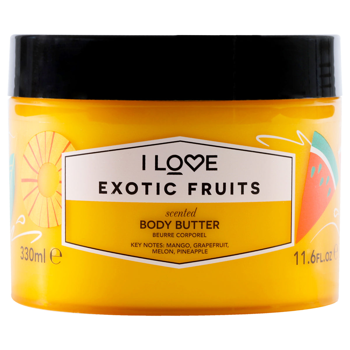 Scented Body Butter  Exotic Fruit by I Love Cosmetics for Women  116 oz Body Butter