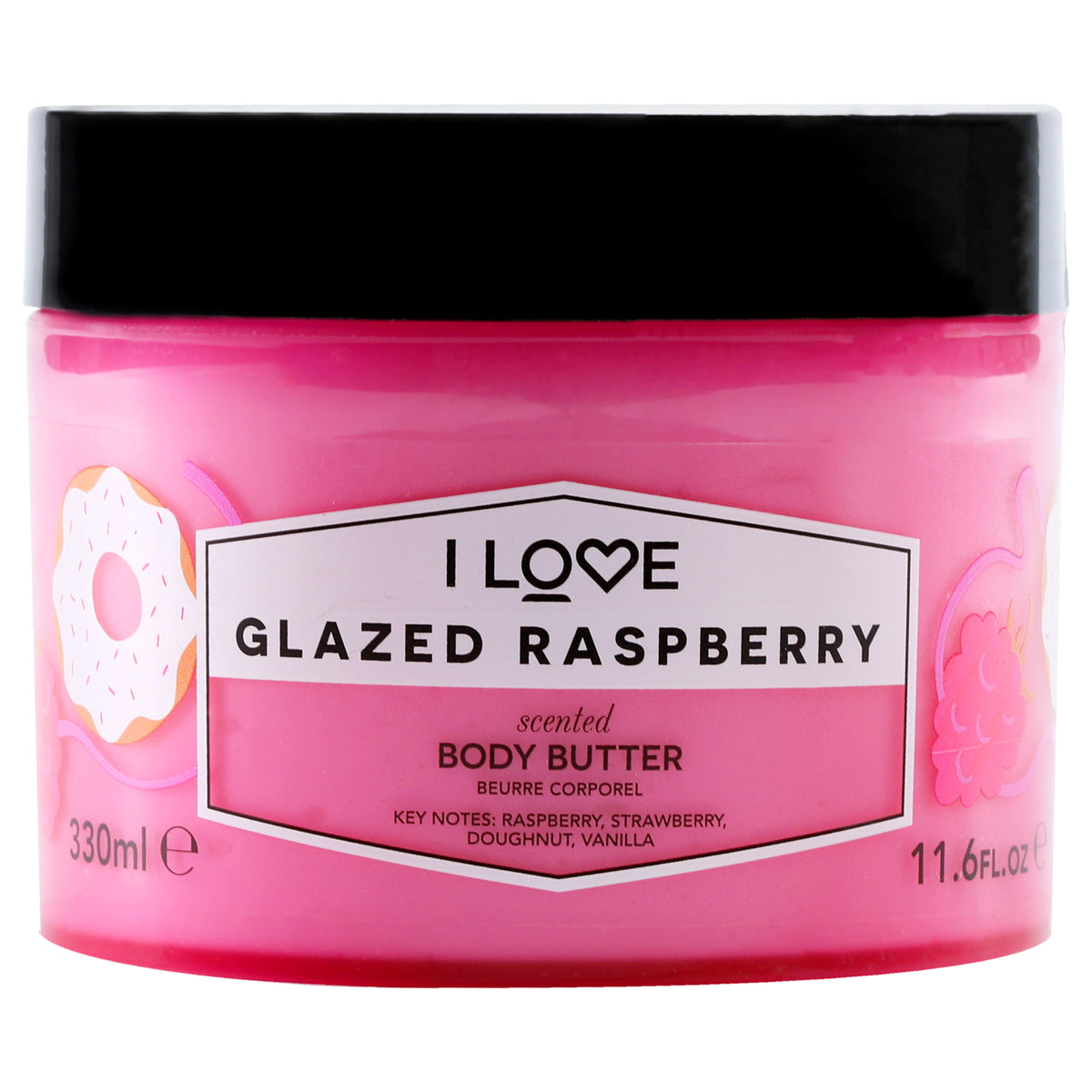 Scented Body Butter  Glazed Raspberry by I Love Cosmetics for Women  116 oz Body Butter