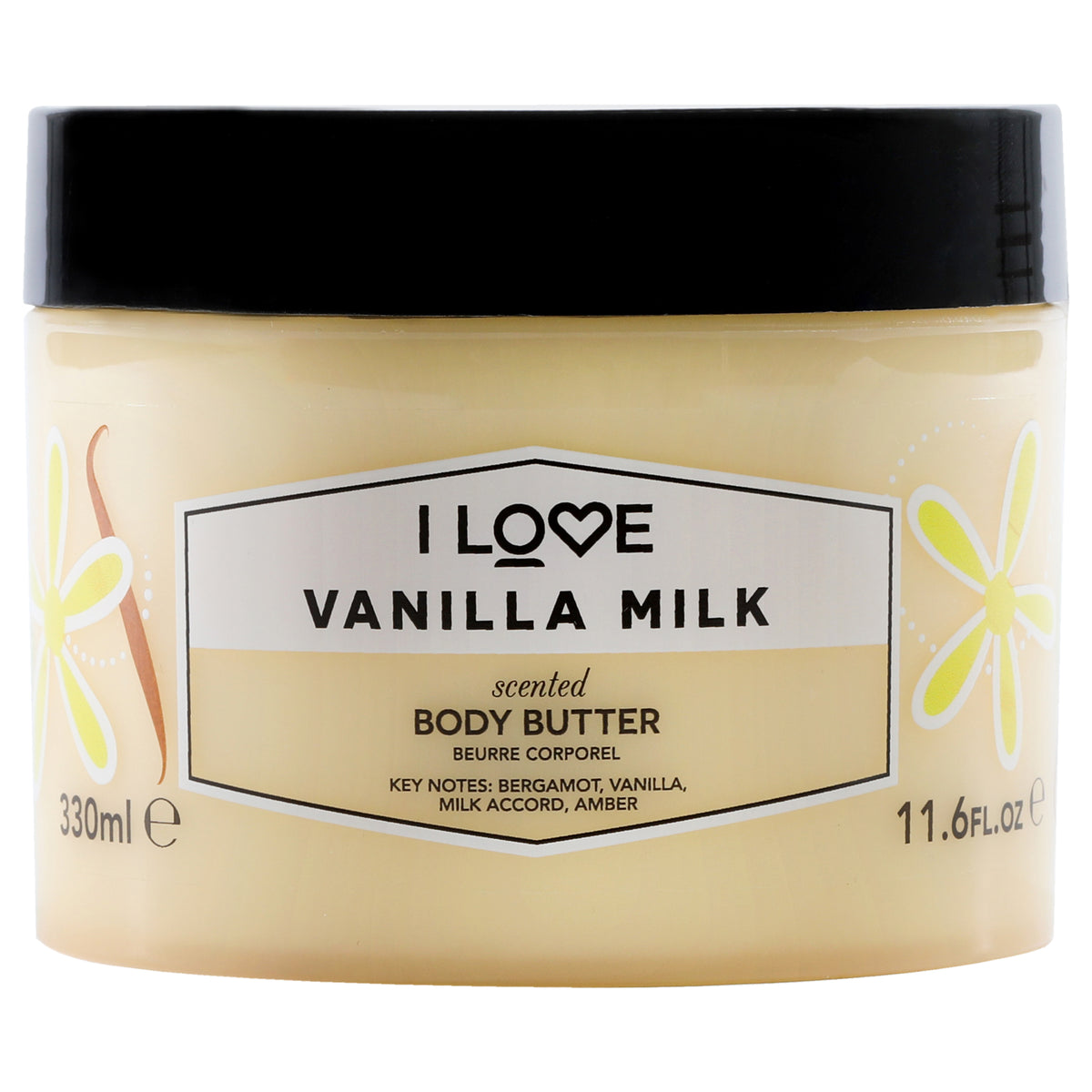 Scented Body Butter  Vanilla Milk by I Love Cosmetics for Women  116 oz Body Butter