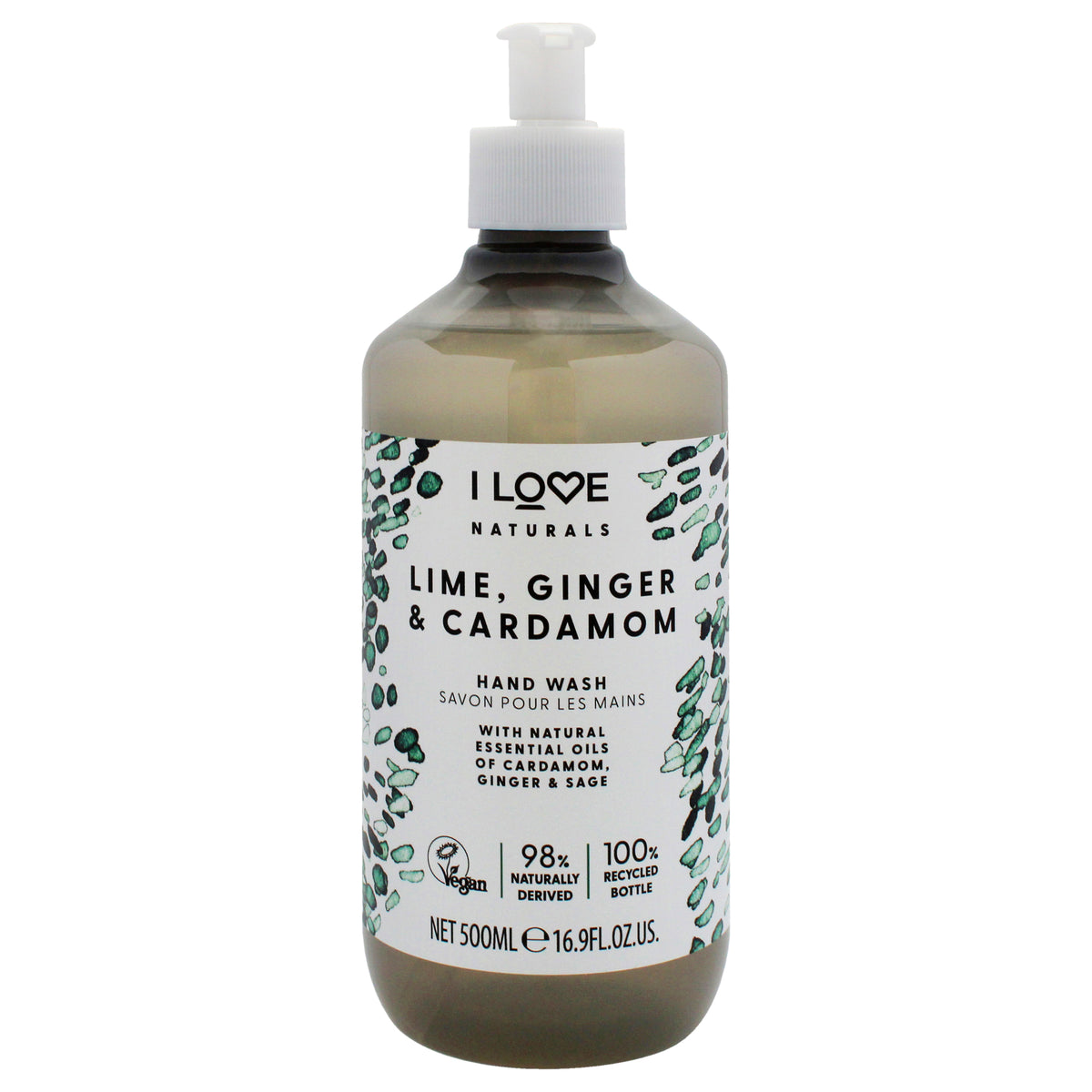 Naturals Hand Wash  LimeGinger and Cardamon by I Love Cosmetics for Women  169 oz Hand Wash